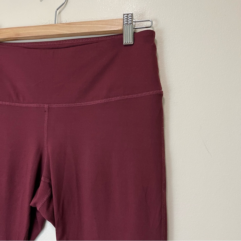 Zella Maroon Cropped Legging - Picture 2 of 13